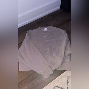 Beige Nike Crewneck